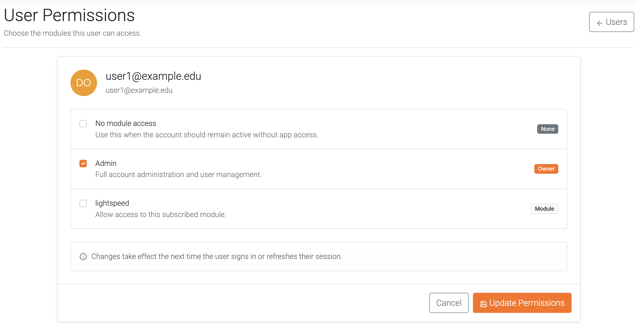 Set Permissions